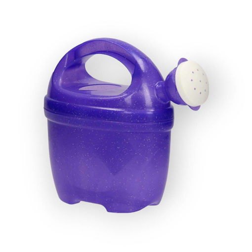 Picture of WATERING CAN SMALL TRANSPARENT PURPLE WITH GLITTER